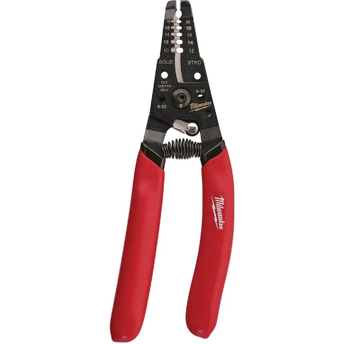 Casual Milwaukee 7 In. 10 AWG to 20 AWG Solid Stranded Wire Stripper Cutter Carefully Designed