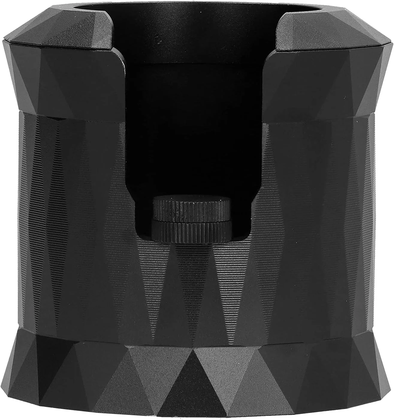 Long-Lasting Coffee Portafilter Holder Aluminum Alloy Coffee Tamper Stand Portafilter Stand Base for Coffee Machine Matte Black Convenient