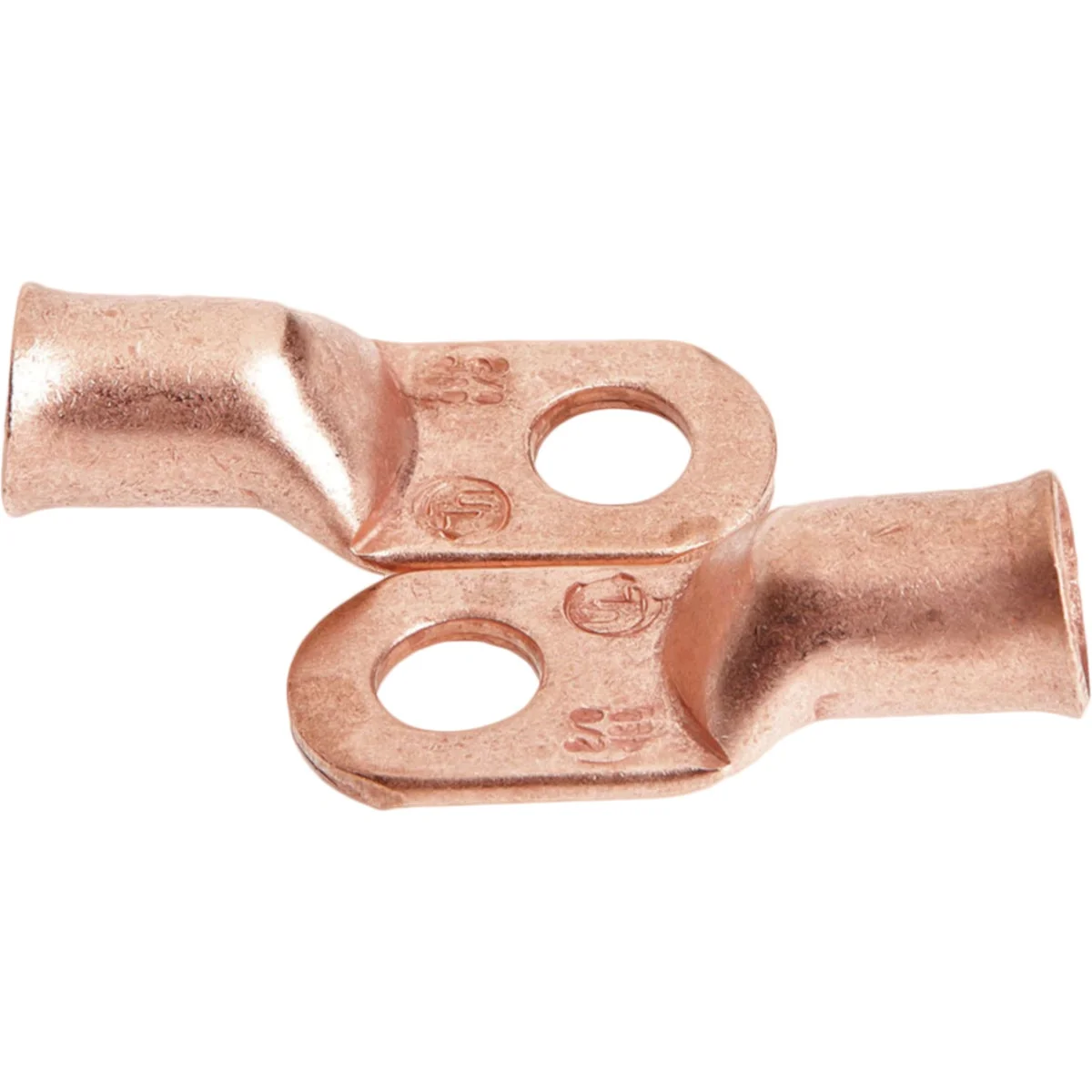 Breathable Forney 2 Cable x 3 8 In. Stud Copper Cable Lug 2-Pack Natural