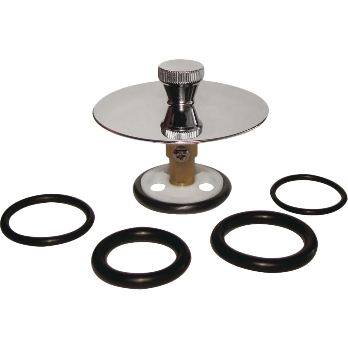 Organic Do it 5 16 In. or 3 8 In. Bathtub Drain Stopper with Polished Chrome Finish Traditional