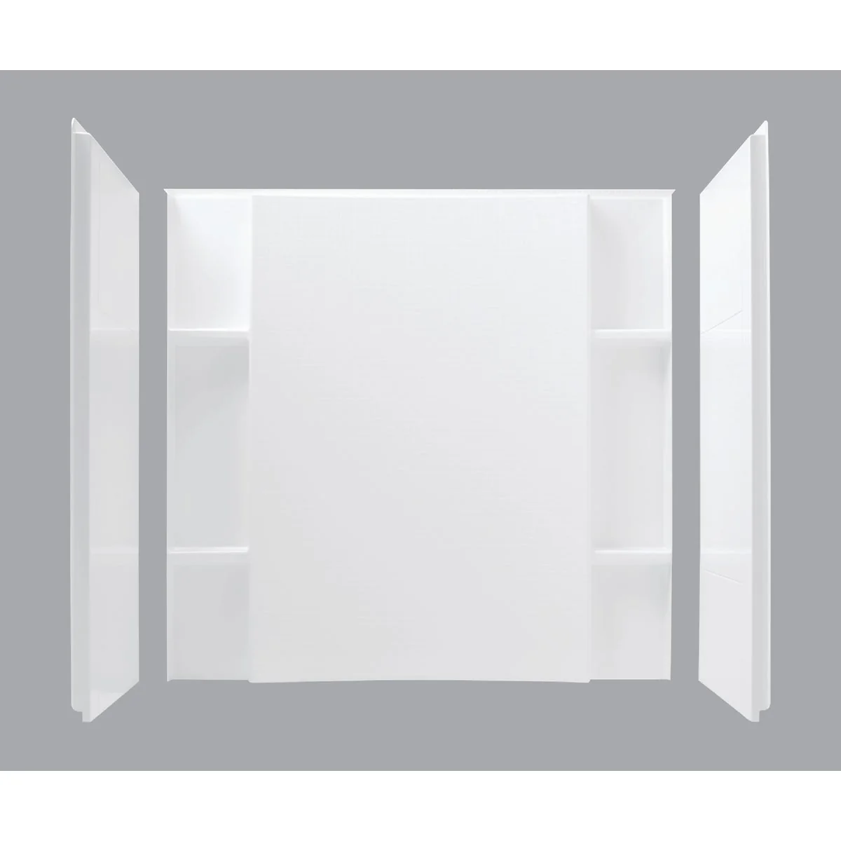 Elite Sterling 3-Piece 48 In. W. x 55-1 8 In. H. x 36 In. D. White Shower Wall Set Innovative