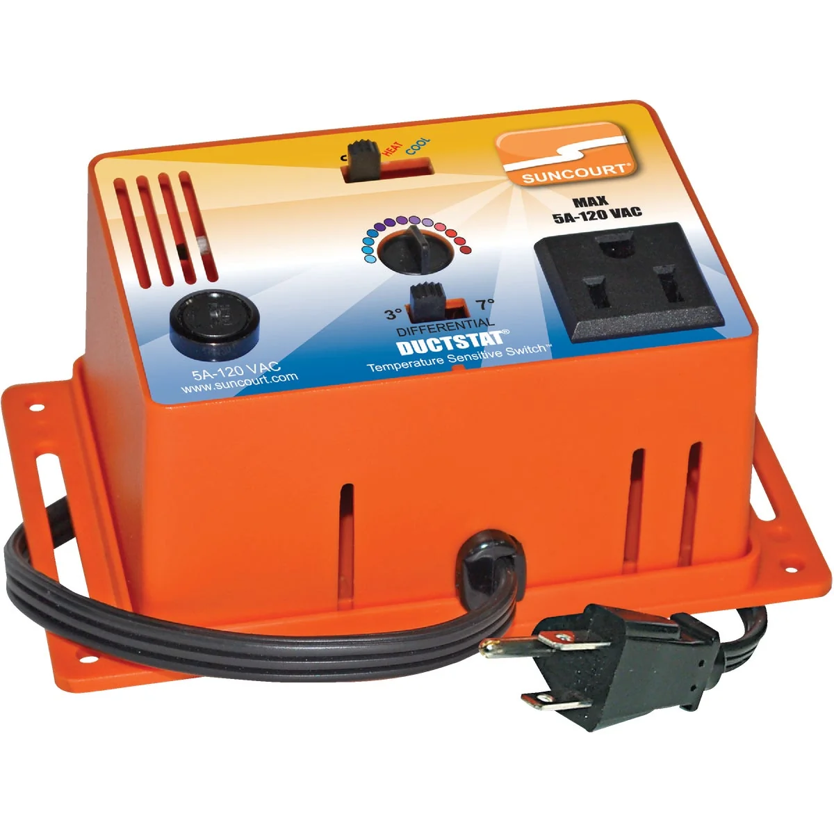 Practical Suncourt 40 to 110 F Temperature Sensitive Switch High-End