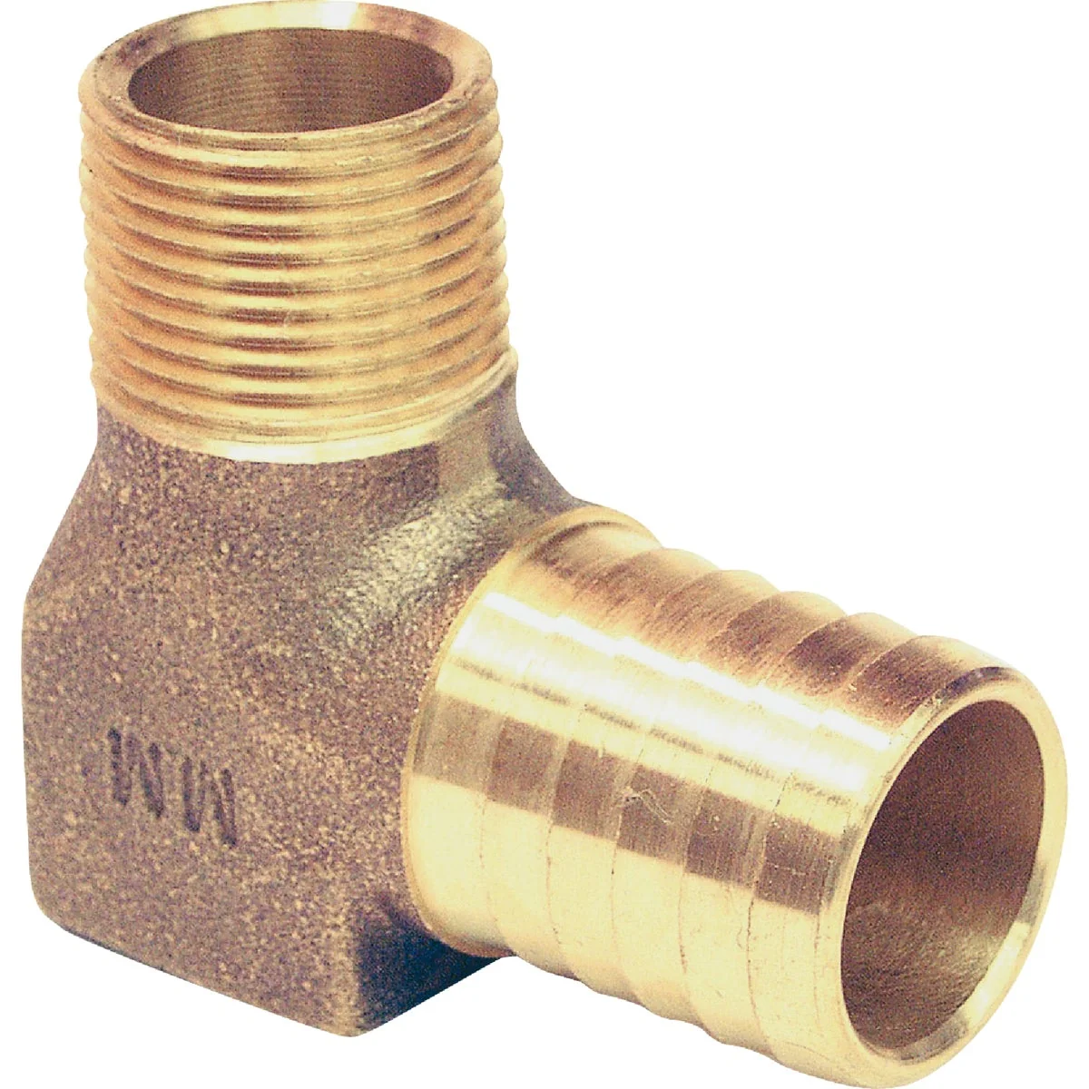 Breathable Merrill 3 4 In. Insert x 3 4 In. MPT Barbed 90 Deg. Brass Elbow 1 4 Bend Relaxed