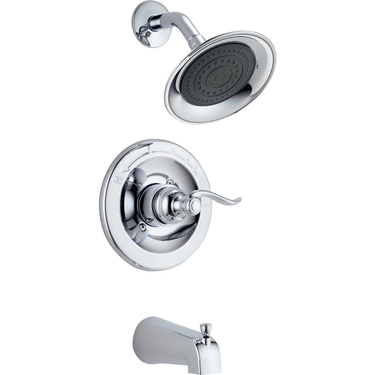 Certified Delta Chrome Single-Handle Lever Tub Shower Faucet Powerful