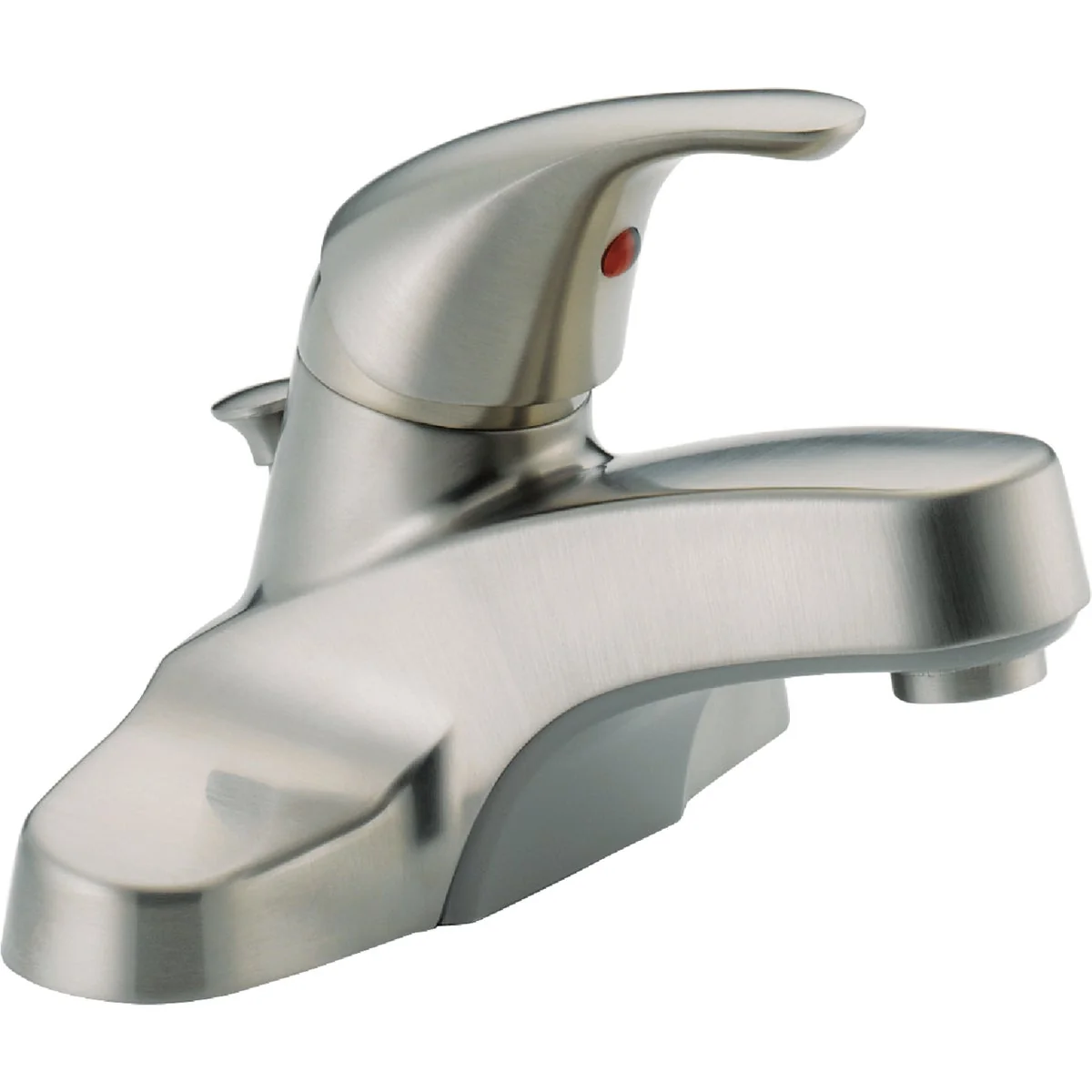 Artisan Peerless Brushed Nickel 1-Handle Lever 4 In. Centerset Bathroom Faucet with Pop-Up High-Quality