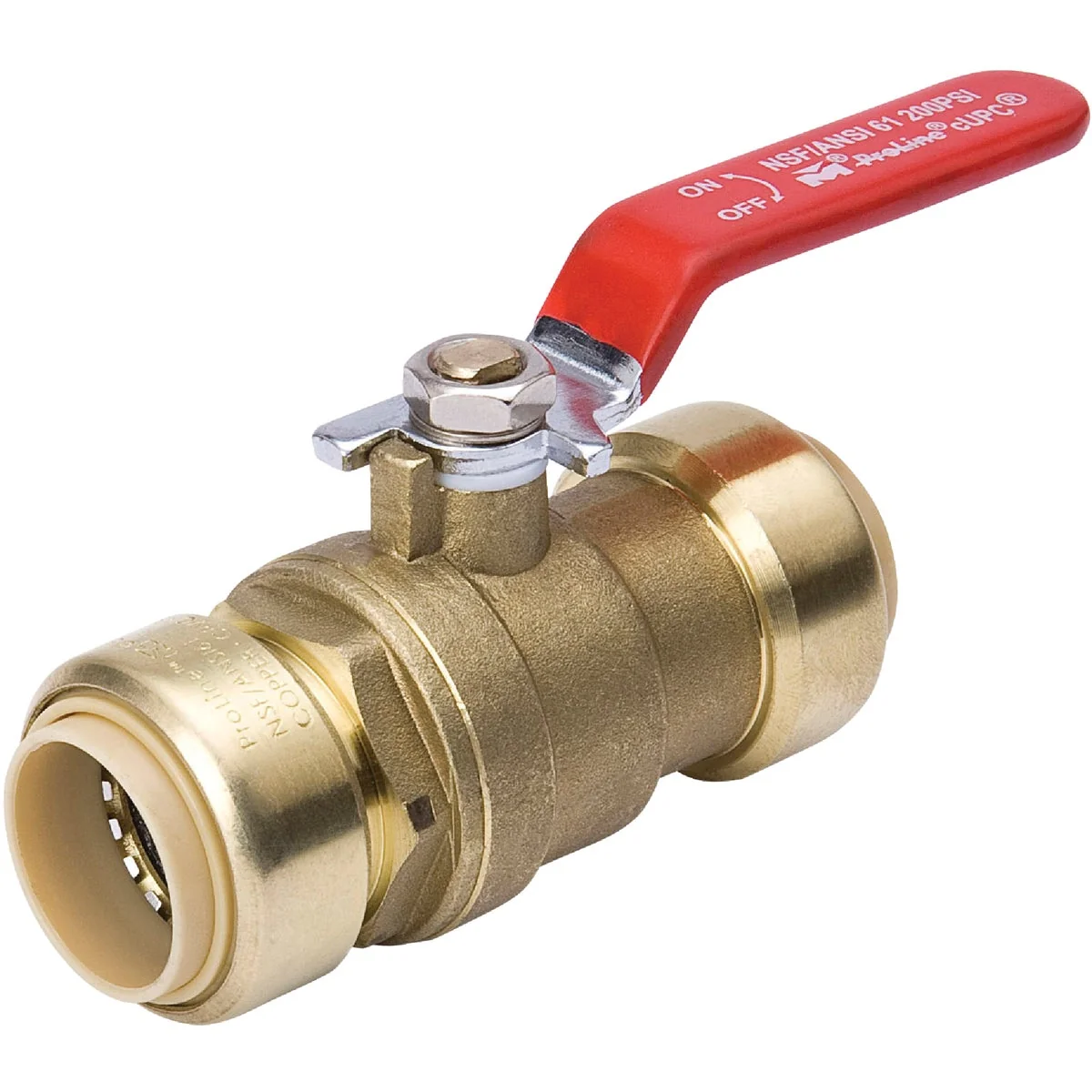 Contemporary ProLine 1 2 In. Brass Push-Fit Full Port Ball Valve Artisan