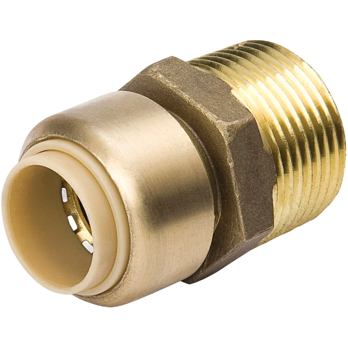 First-Class ProLine 1 2 In. x 3 4 In. MPT Brass Push Fit Adapter High-Grade