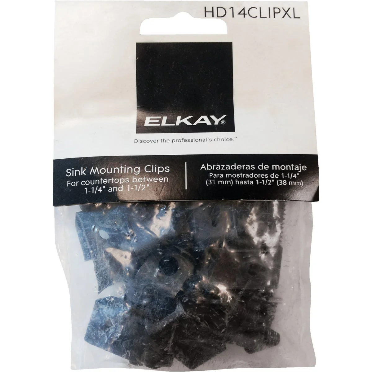 Quality Elkay 1-1 4 In. to 1-1 2 In. Sink Clip for Elkay and Neptune Stainless Steel Sinks 14 Count Fashionable