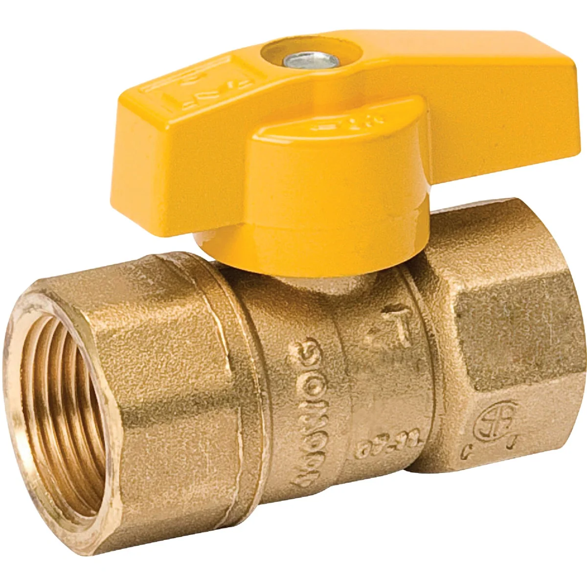 Organic ProLine 1 In. FIP x 1 In. FIP Brass Gas Cock Ball Valve 2-Piece Body Healthy