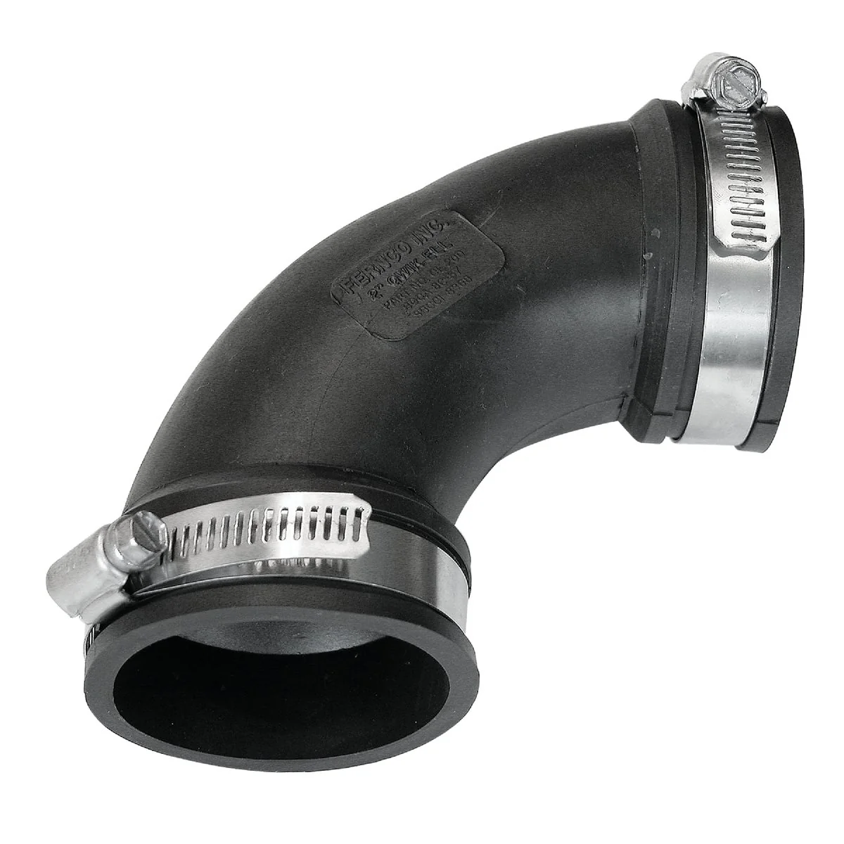 Lightweight Fernco Flexible 3 In. 90 Deg. Flexible Repair PVC Sewer Drain Elbow 1 4 Bend Safe