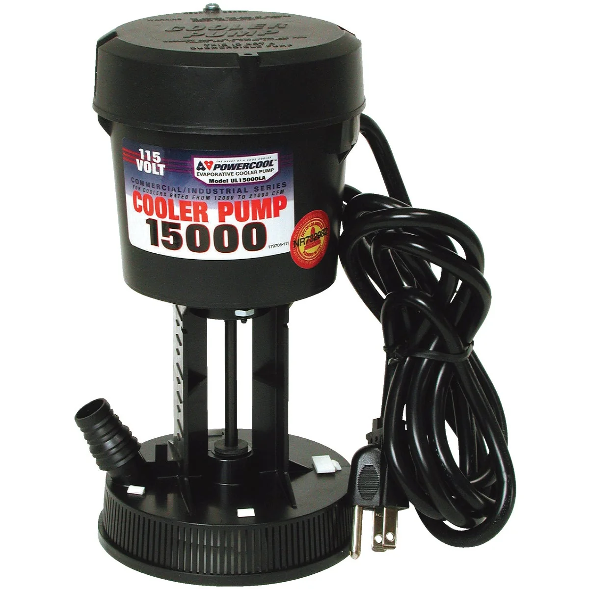 Advanced Dial 115V 12 000 to 21 000 CFM 505 GPH Industrial Evaporative Cooler Pump Refined