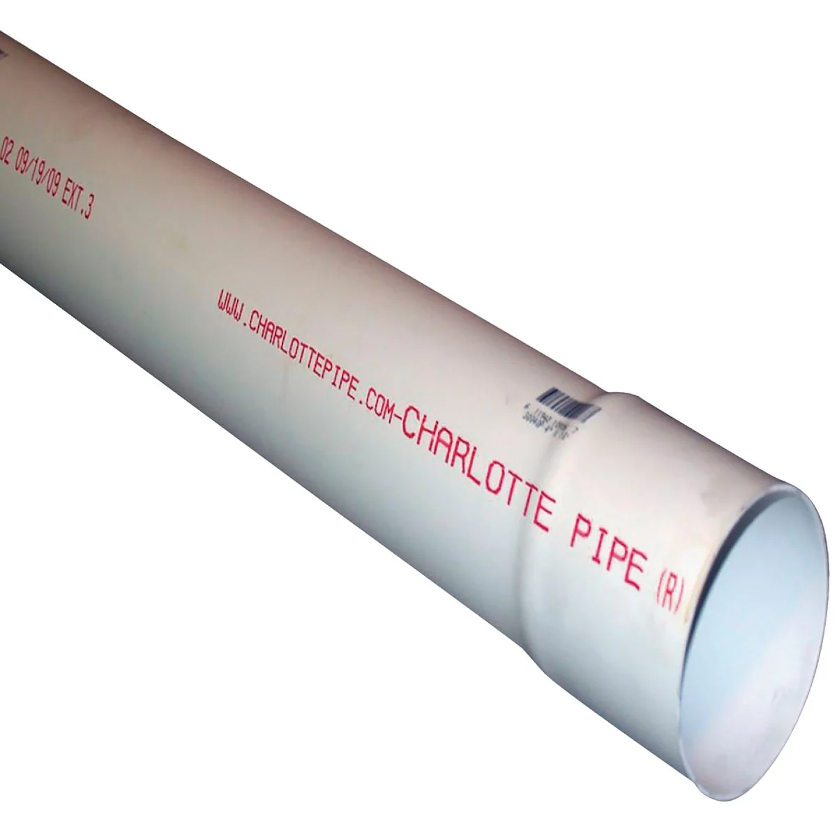 Minimalist Charlotte Pipe 3 In. x 10 Ft. Solid PVC Drain and Sewer Pipe Belled End Relaxed