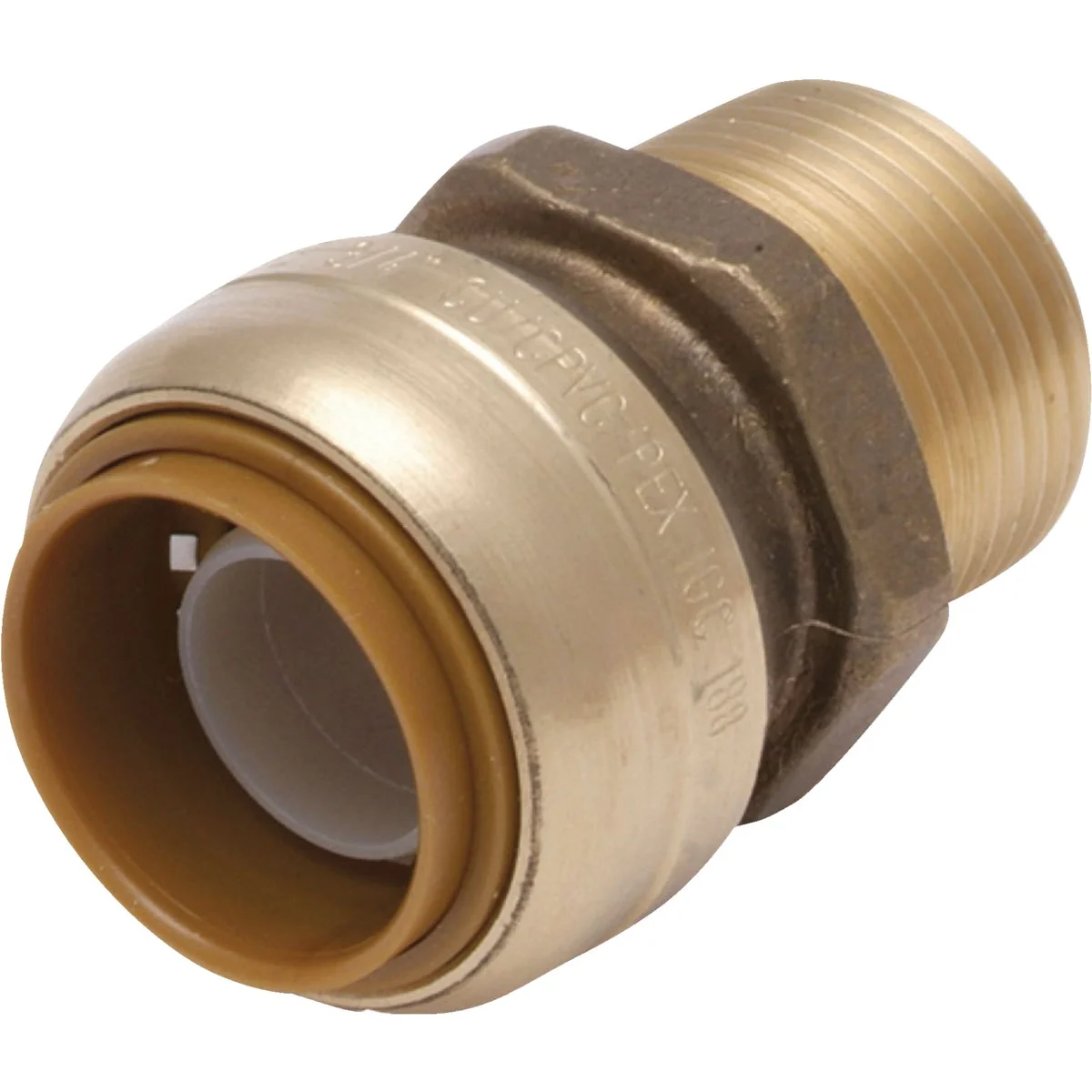 Smooth SharkBite 3 4 In. x 1 2 In. MNPT Bullnose Brass Push-to-Connect Male Adapter Exceptional