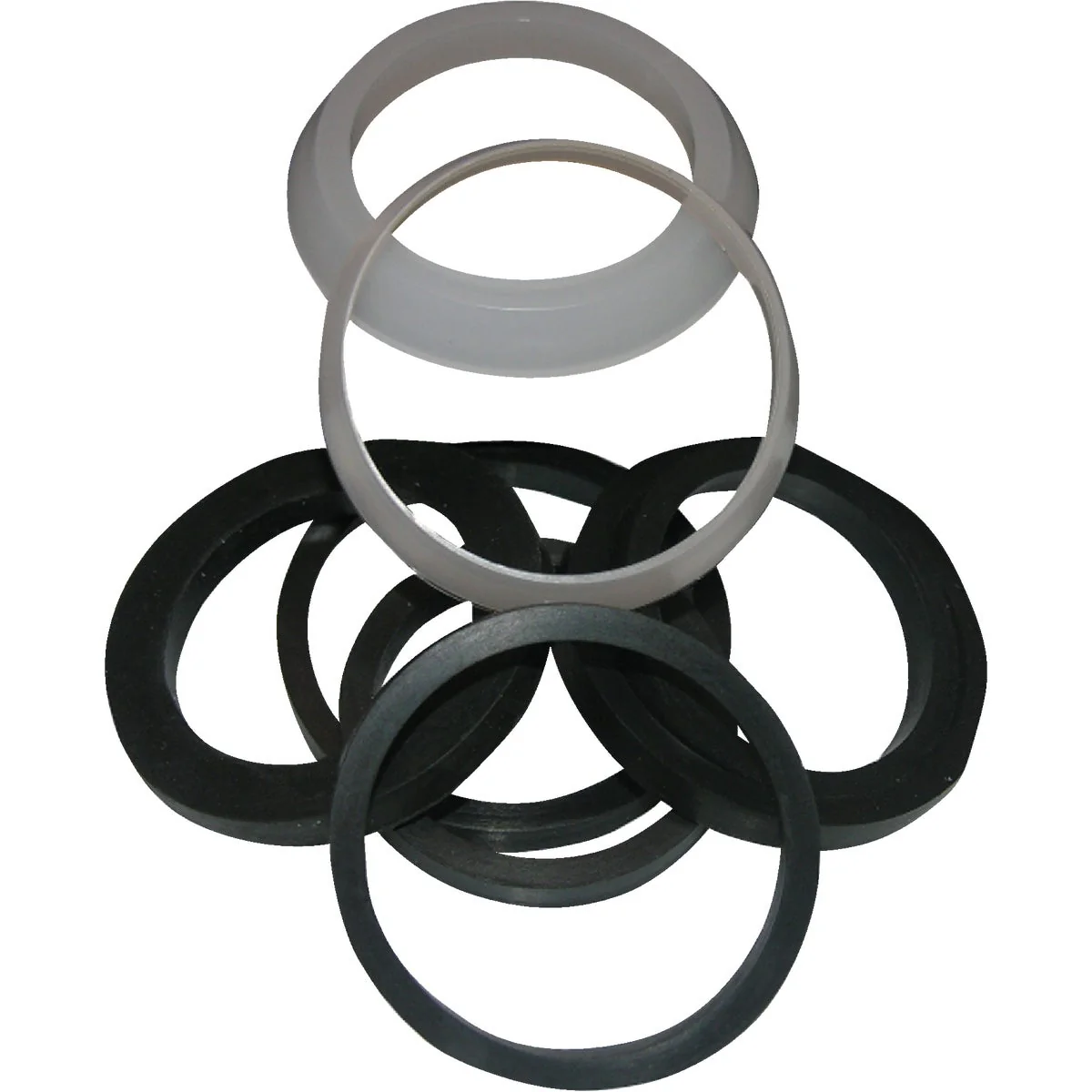 Convenient Lasco Assorted Sizes White Black Plastic Rubber Slip Joint Washer 8-Pack Lightweight