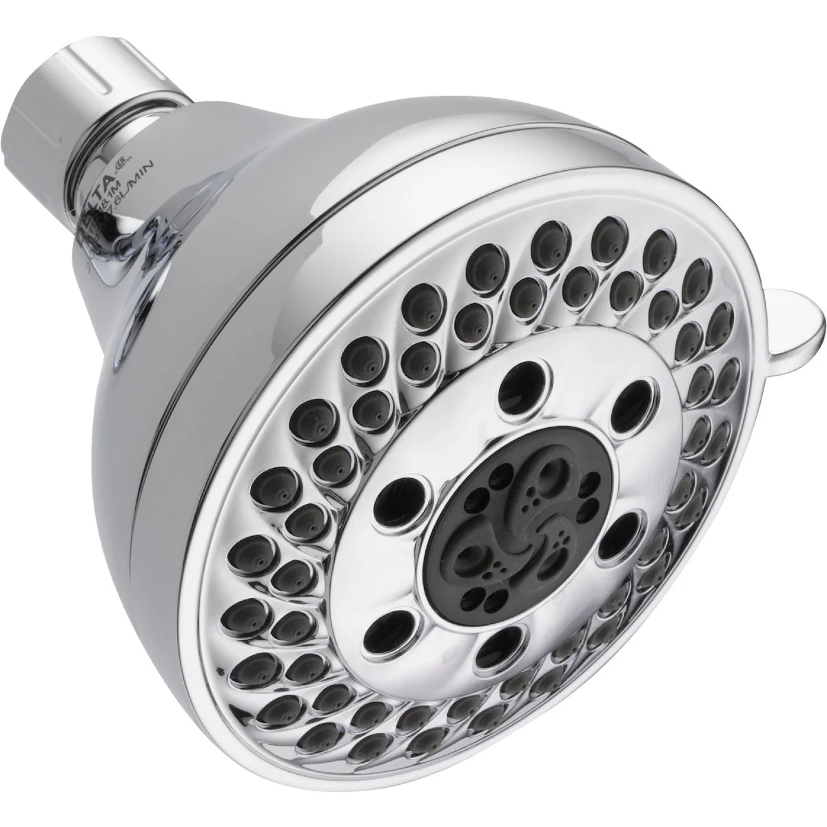 Luxury Delta 5-Spray 1.8 GPM H2Okinetic Fixed Showerhead Chrome Contemporary
