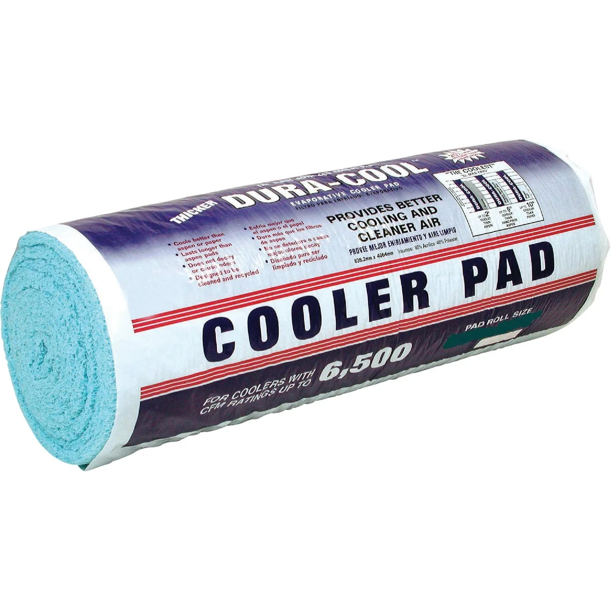 User-Friendly Dial Dura-Cool 36 In. x 240 In. Foamed Polyester Evaporative Cooler Pad Roll Healthy