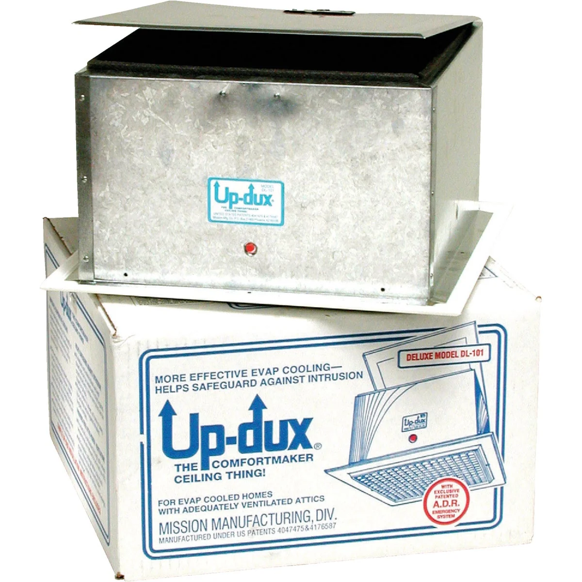 Casual Dial Up-Dux 7-1 4 In. H Standard Height Pre-Assembled Ceiling Vent Smart