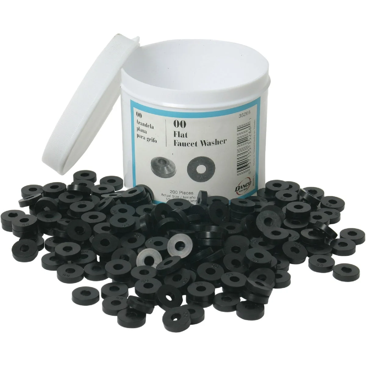 Eco-Friendly Danco 1 2 In. Black Flat Faucet Washer 200 Ct. Reliable