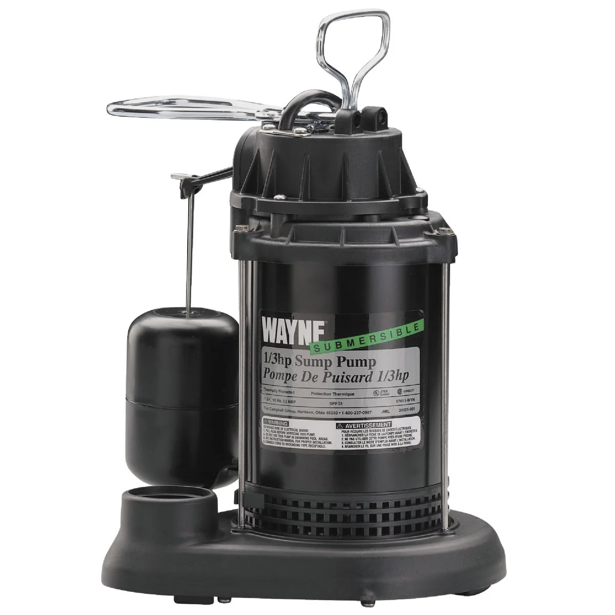 Convenient Wayne SPF Series 1 3 HP 115V Submersible Sump Pump Breathable