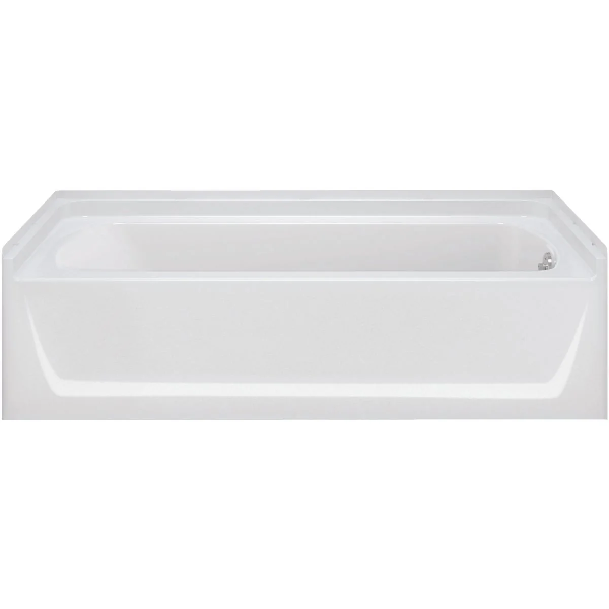 Comfortable Sterling Ensemble 7117 Series 60 In. L x 30-1 4 In. W x 16 In. D Left Drain Bathtub in White Original Design
