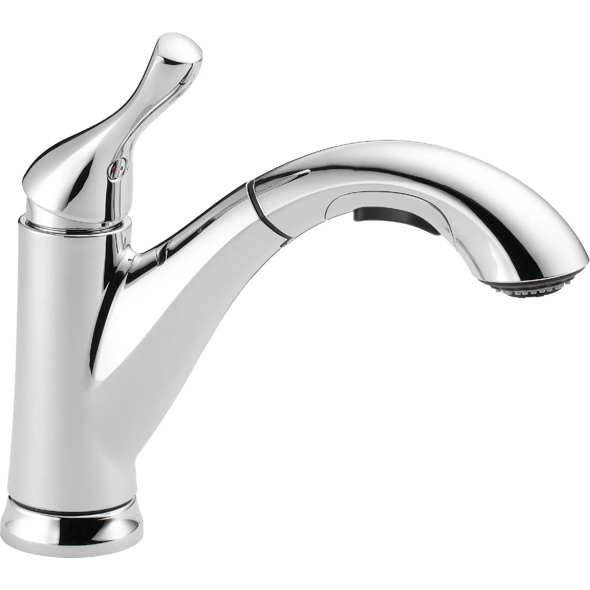 Eco-Friendly Delta Grant Single Handle Lever Pull-Out Kitchen Faucet Chrome User-Friendly