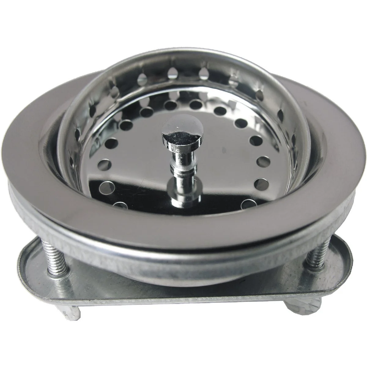 Fast Lasco 3-1 2 In. Chrome EZ-On Duo Basket Strainer Assembly Advanced