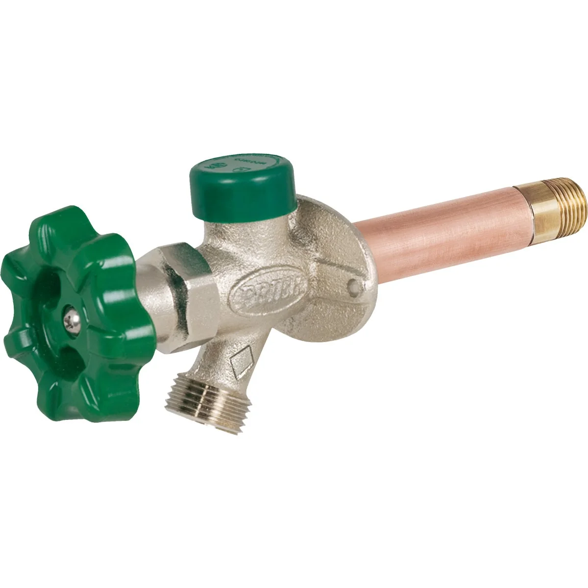 Responsible Prier 1 2 In. SWT x 1 2 In. IPS x 10 In. Quarter-Turn Frost Wall Hydrant Minimalist