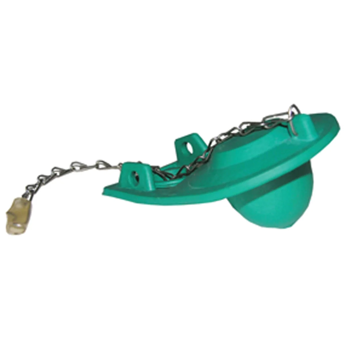 Refined Lasco Duraflap Magnus Green 3-In-1 Toilet Flapper with Chain Minimalist