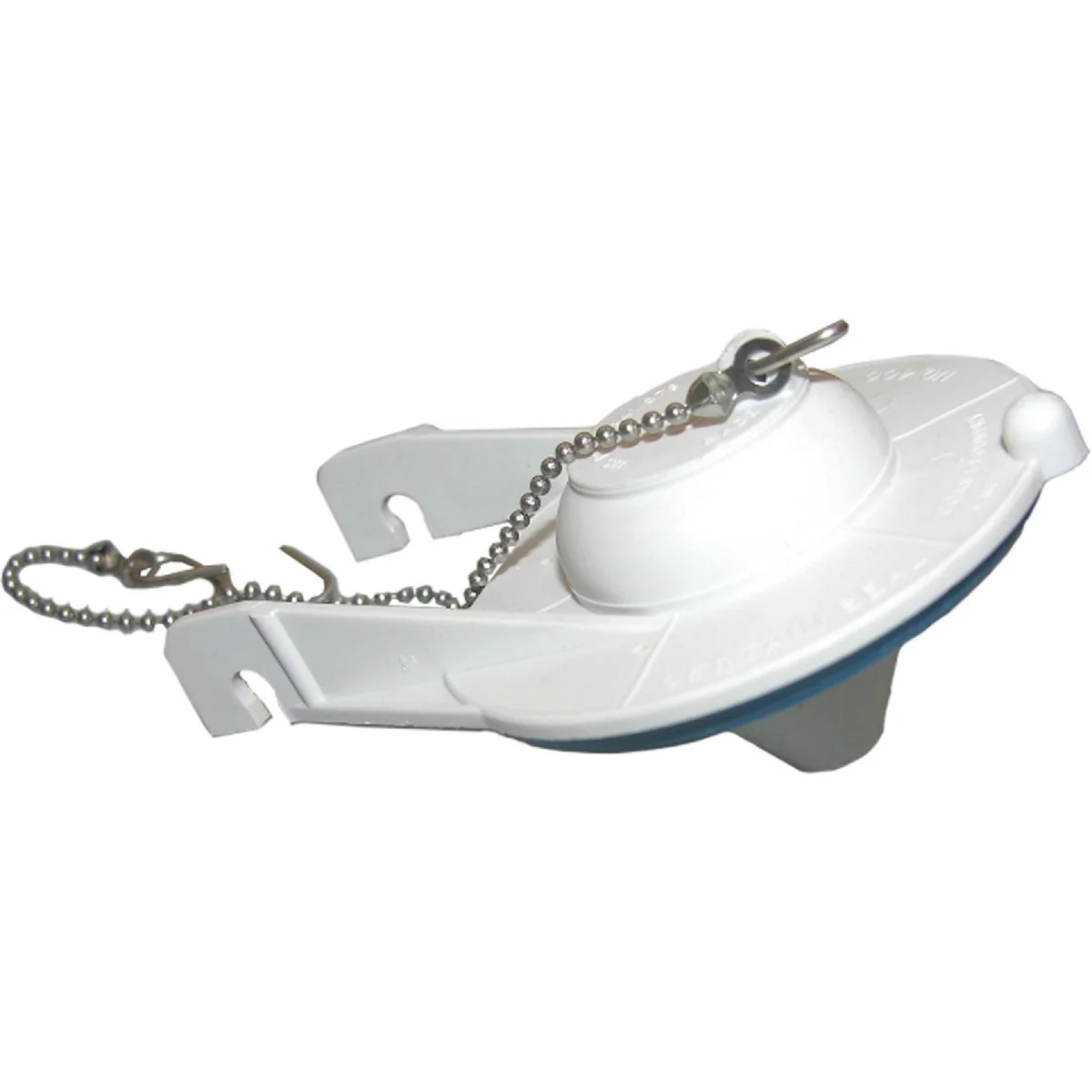 Environmentally Friendly Lasco Coast 3 In. White Plastic Toilet Flapper with Chain Breathable