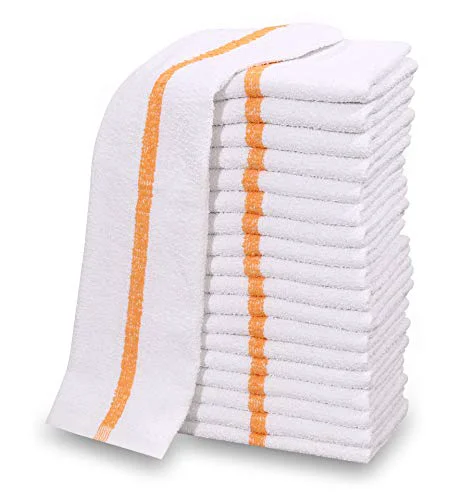 Advanced 120 PC New Cotton Blend White Restaurant Bar Mops Kitchen Towels 120 Count Pure