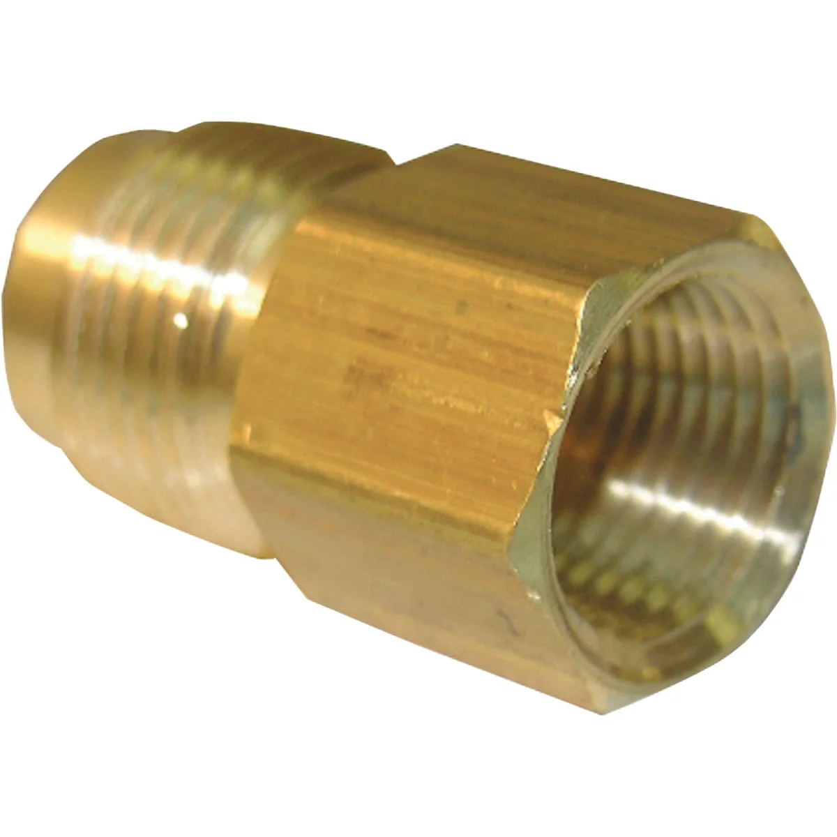 Smooth Lasco 1 2 In.M x 3 8 In. FPT Brass Flare Adapter First-Class