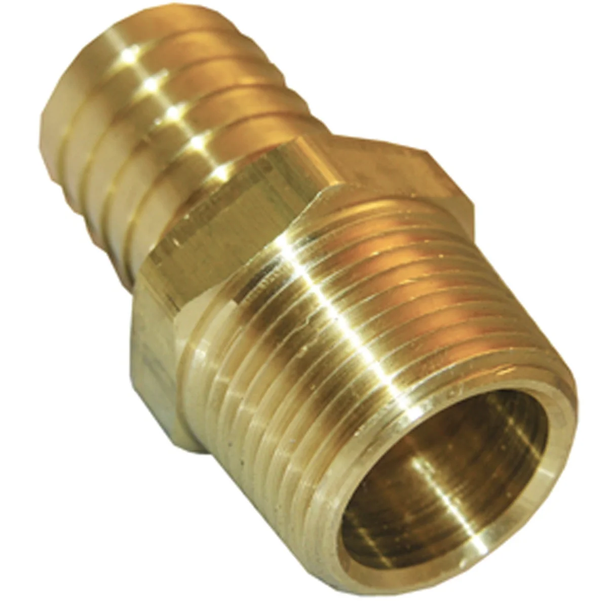 Soft Lasco 3 8 In. MPT x 1 2 In. Brass Hose Barb Adapter Top-Quality