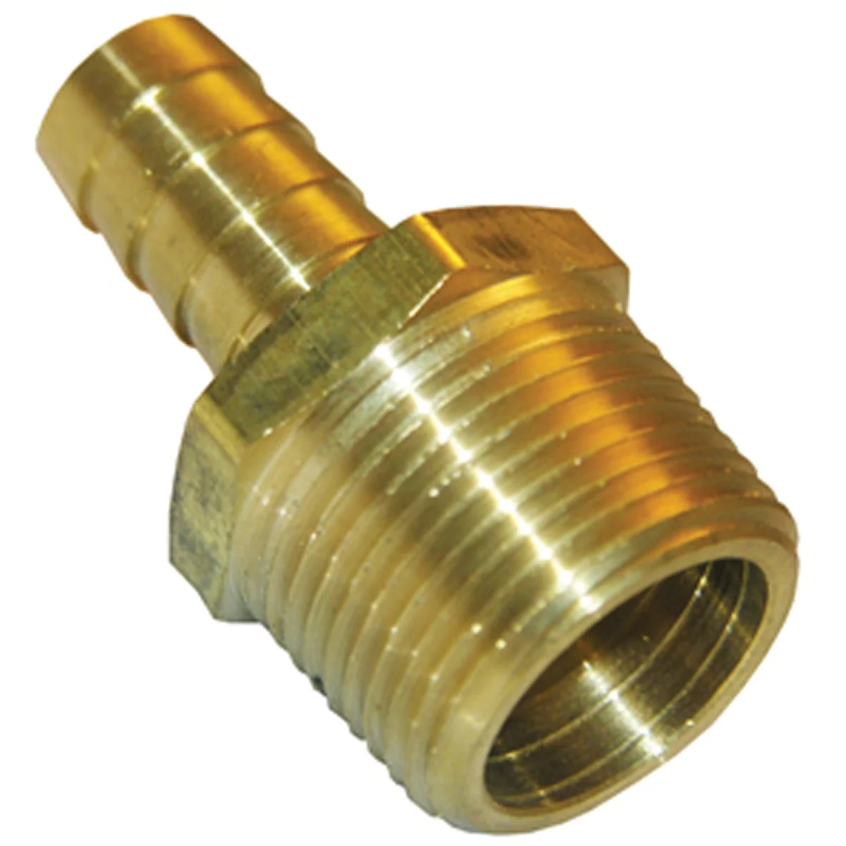Secure Lasco 3 4 In. MPT x 1 2 In. Brass Hose Barb Adapter Smooth