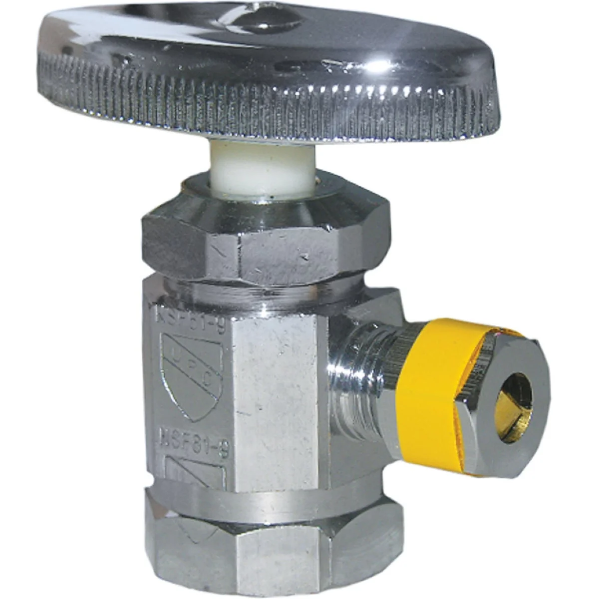 Certified Lasco 1 2 In. FIP Inlet x 1 4 In. Compression Outlet Multi-Turn Style Angle Valve Green