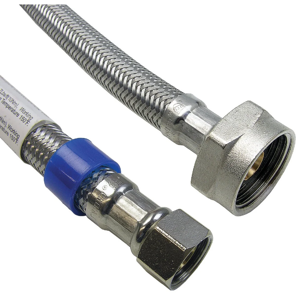 Dependable Lasco 3 8 In. C x 7 8 In. BC x 12 In. L Braided Stainless Steel Flex Line Toilet Connector Reliable