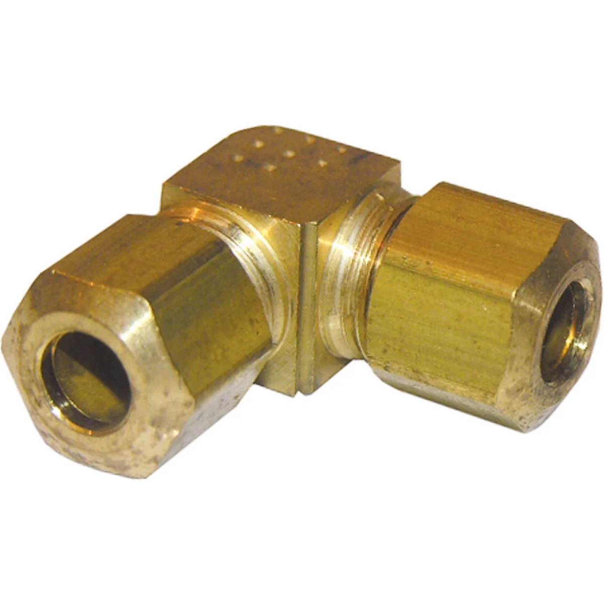 Organic Lasco 1 4 In. 90 Deg. Compression Brass Elbow 1 4 Bend Natural