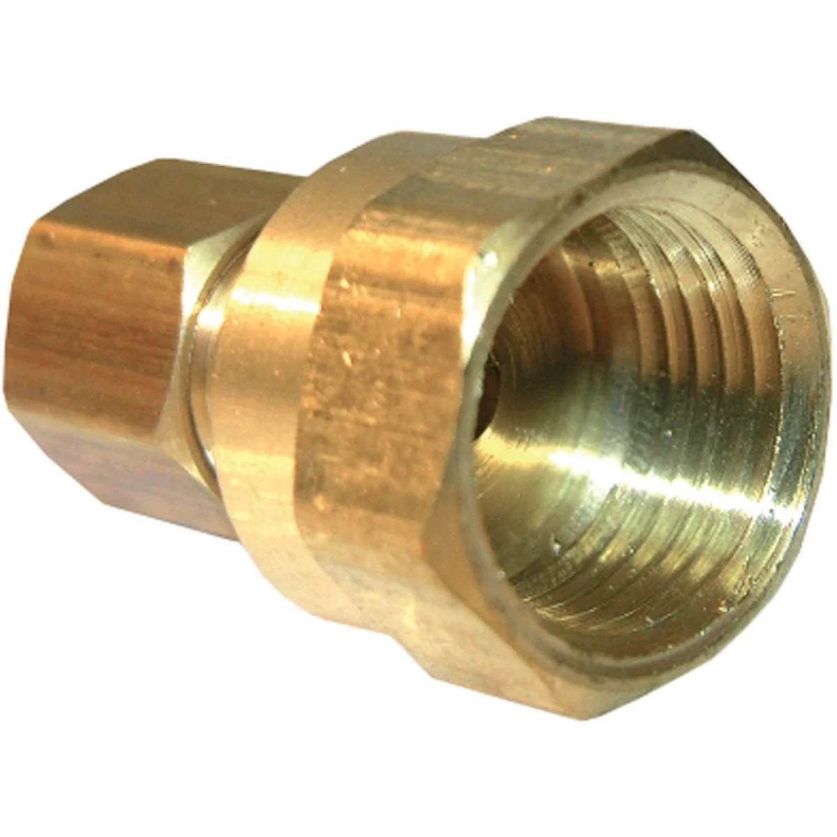 Carefully Designed Lasco 1 4 In. C x 3 8 In. FPT Brass Compression Adapter Minimalist