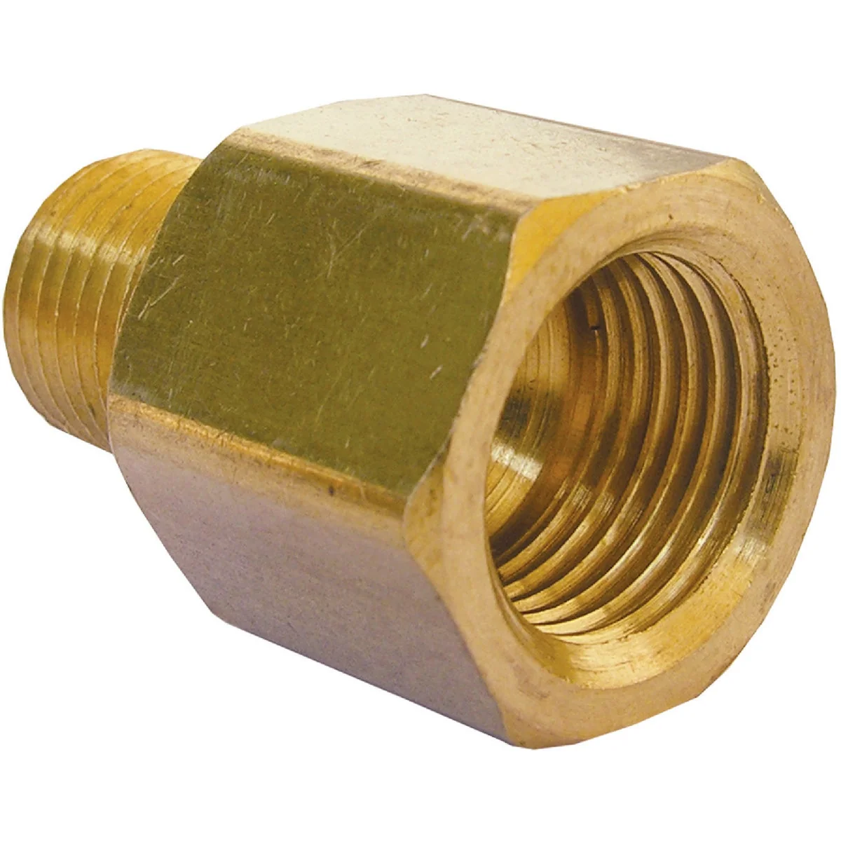 Stylish Lasco 3 8 In. F x 1 4 In. MPT Brass Flare Adapter Convenient