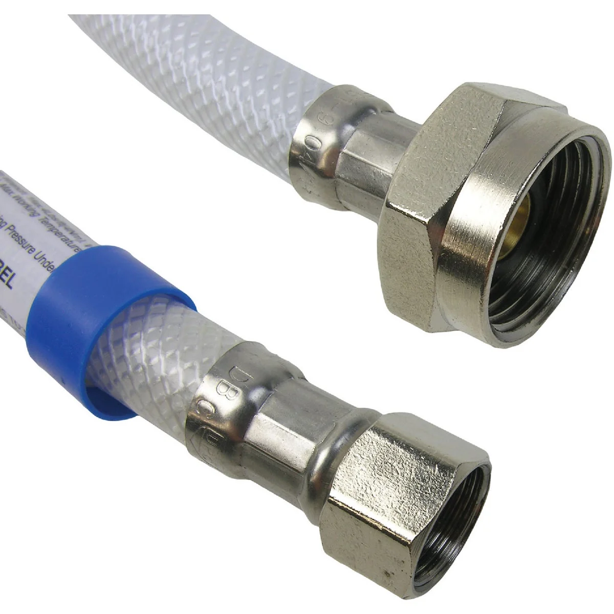 Enhanced Lasco 3 8 In. C x 7 8 In. BC x 20 In. L Poly Braided Vinyl Toilet Connector Certified
