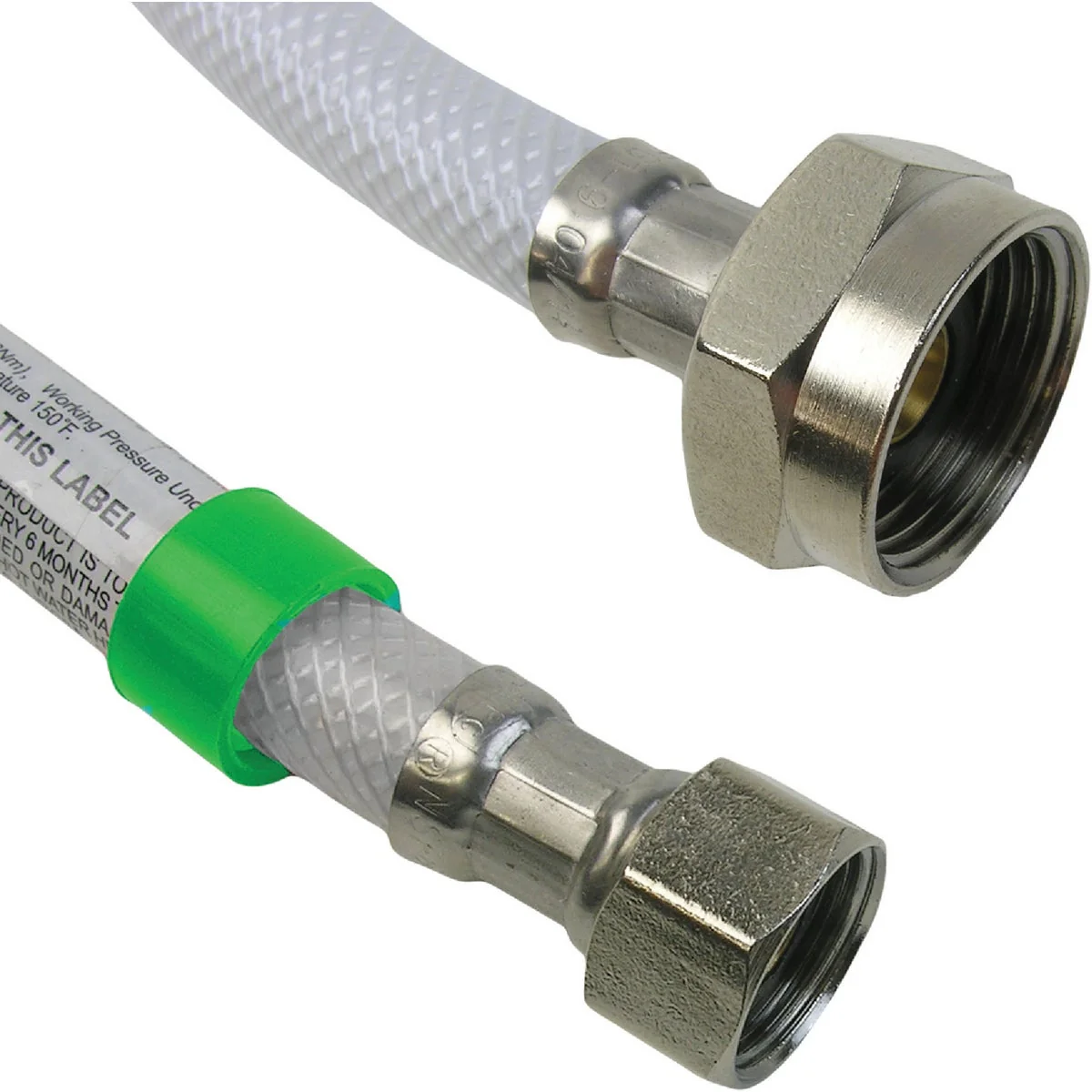 Consistent Lasco 1 2 In. FIP x 7 8 In. BC x 20 In. L Poly Braided Vinyl Toilet Connector Fine Crafted