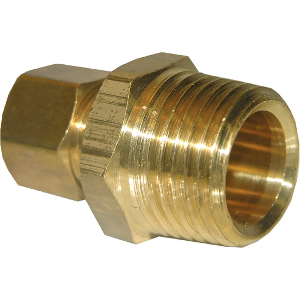 Proven Lasco 5 8 In. C x 3 8 In. MPT Brass Compression Adapter Practical