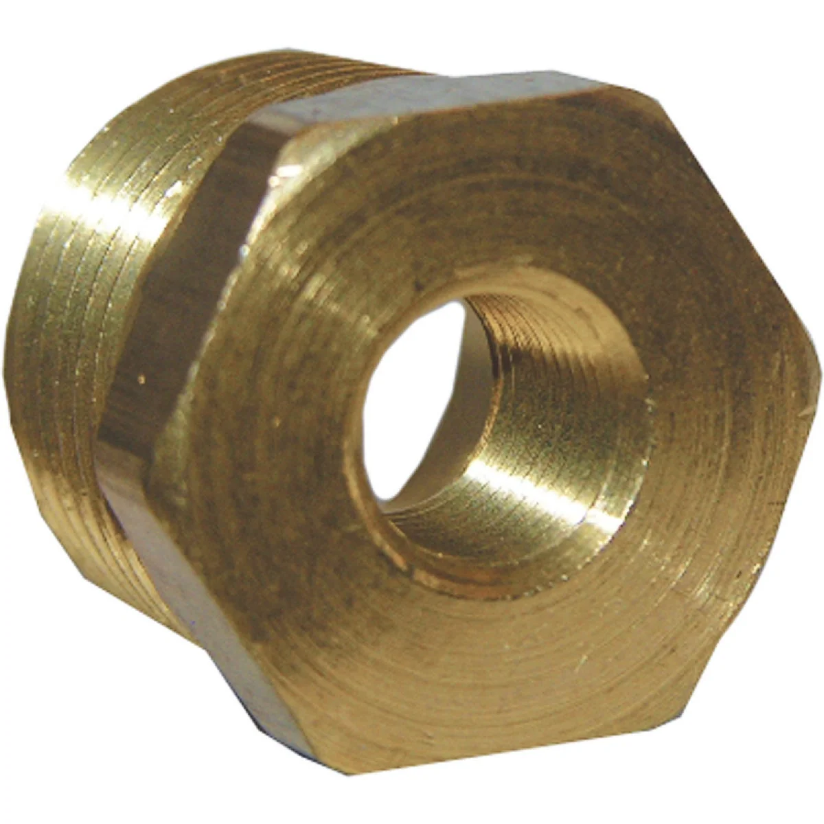 Proven Lasco 3 8 In. MPT x 1 4 In. FPT Brass Hex Bushing Original