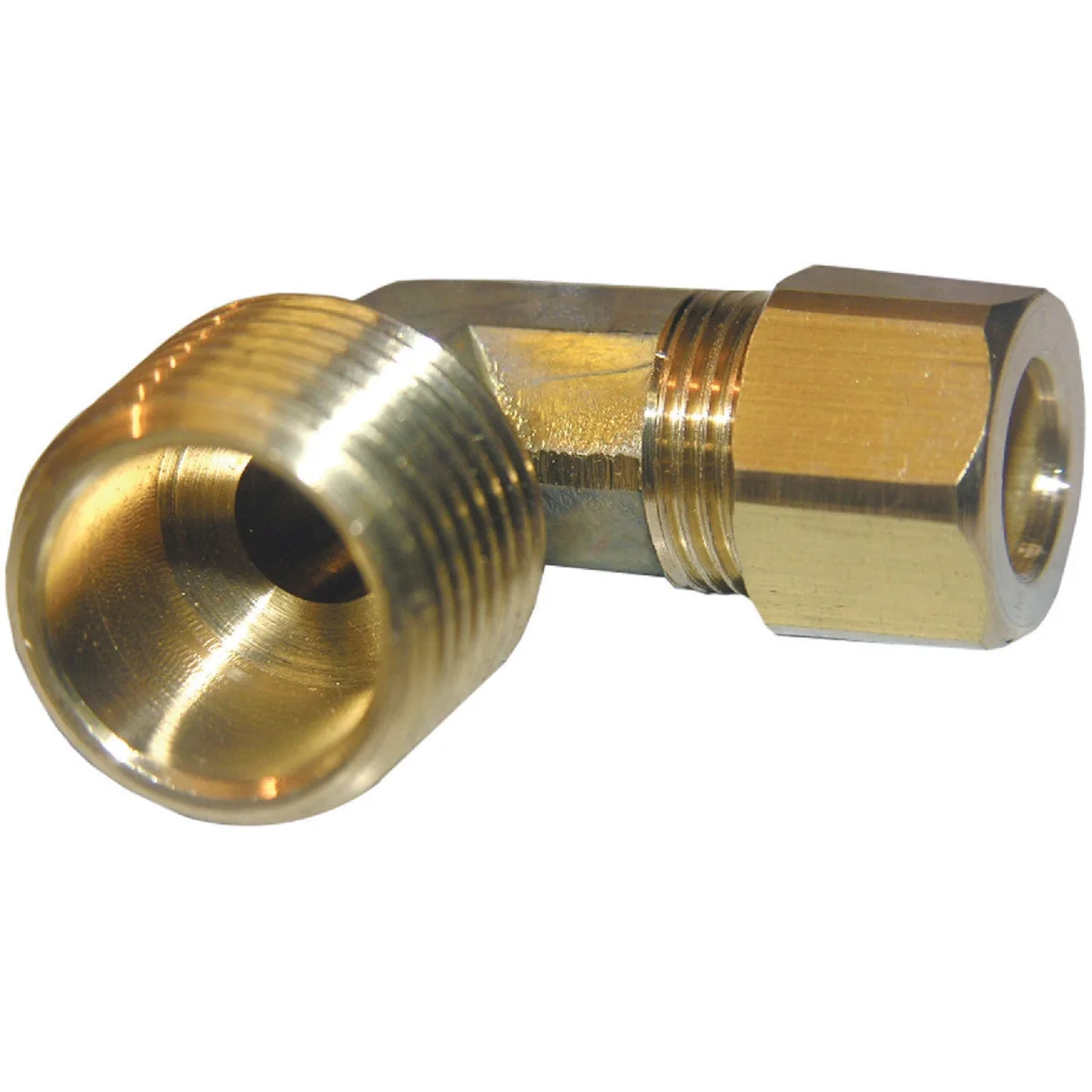 Durable Lasco 3 8 In. C x 1 2 In. MPT 90 Deg. Compression Brass Elbow 1 4 Bend Professional