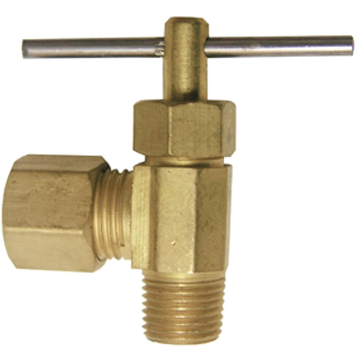 Recyclable Lasco 1 4 In. C x 1 8 In. MIP Brass Angle Needle Valve Exclusive