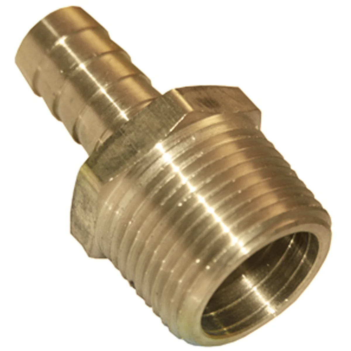Genuine Lasco 1 8 In. MPT x 1 8 In. Brass Hose Barb Adapter Lightweight