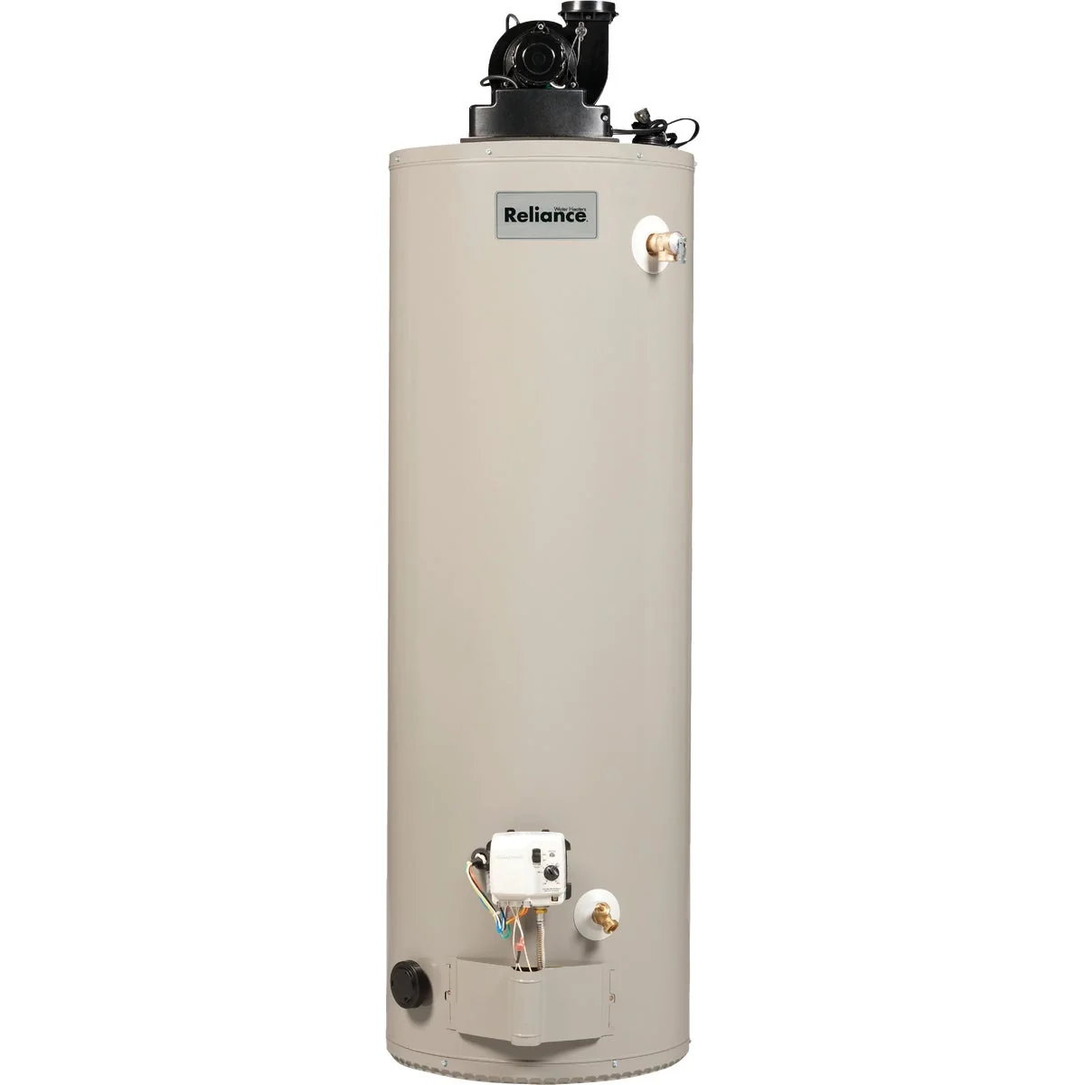 Expertly Made Reliance 50 Gal. Tall 6yr 50 000 BTU Liquid Propane LP Gas Water Heater with Power Vent Traditional