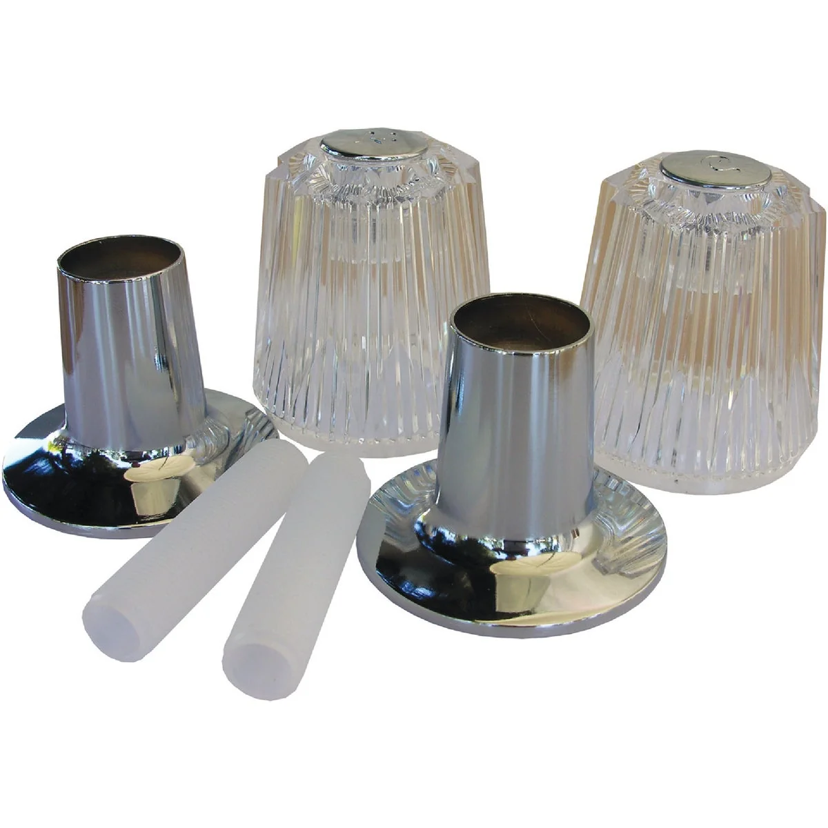 High-Quality Lasco Price Pfister 2-Valve Round Clear Tub Shower Handle Kit Excellent