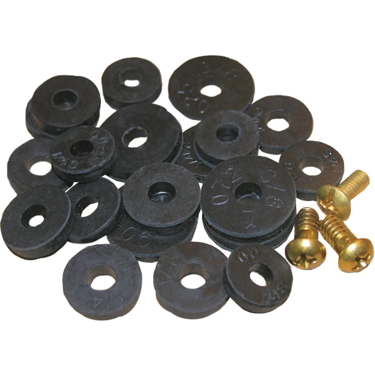 Contemporary Lasco Various Black Brass Assortment Flat Faucet Washers Screws Efficient