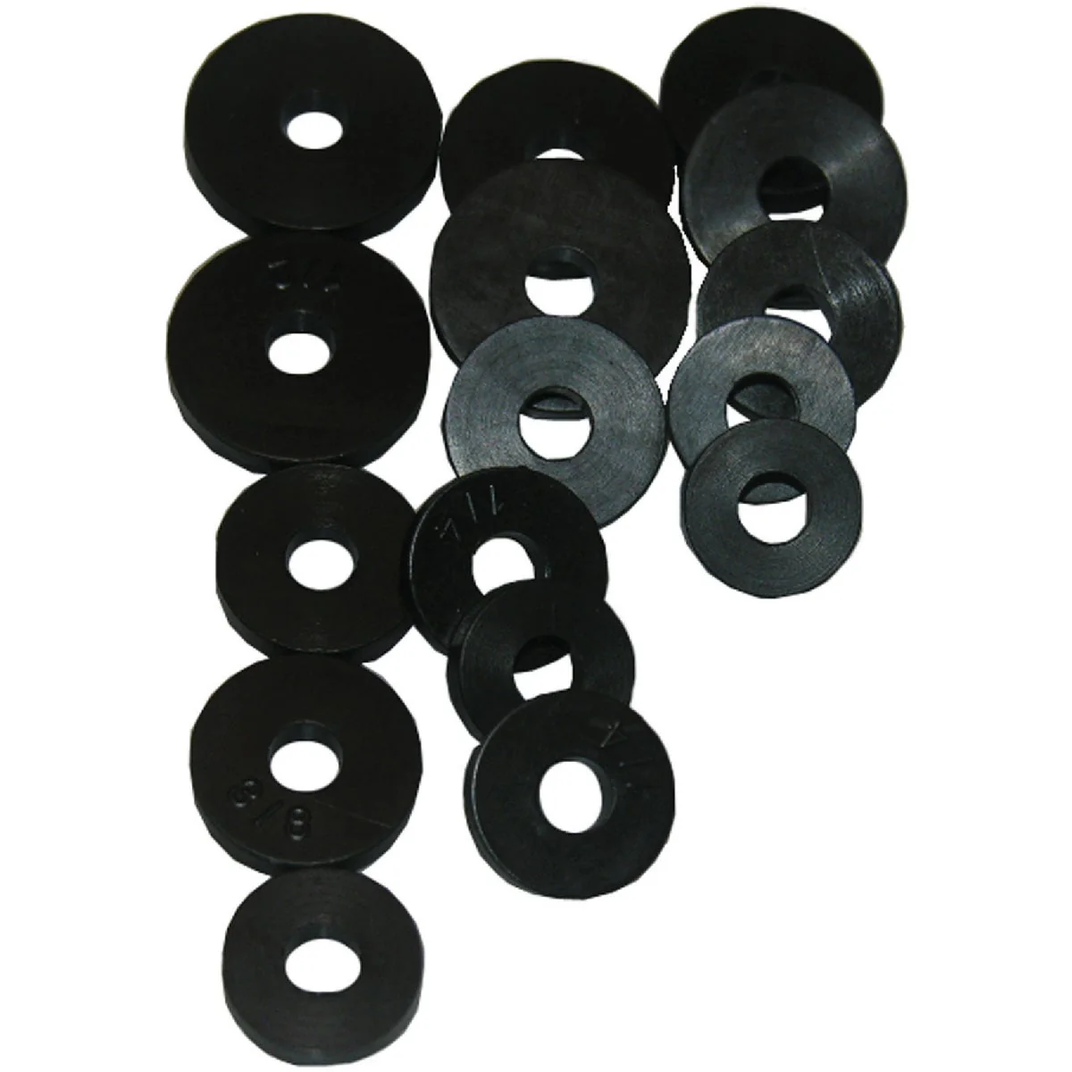 Secure Lasco Assorted Black Assorted Flat Bibb Washers Faucet Washer 16 Ct. Specialty