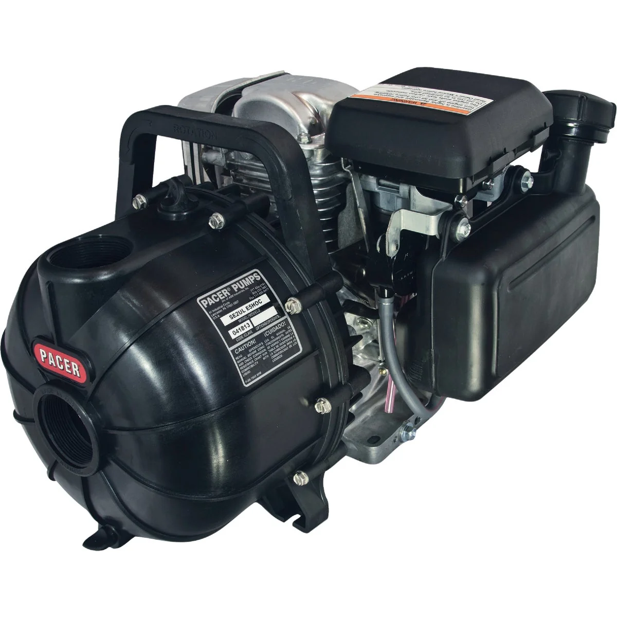 Environmentally Friendly Pacer Pumps 5.5 HP Self-Priming Gas Engine Transfer Pump Luxury